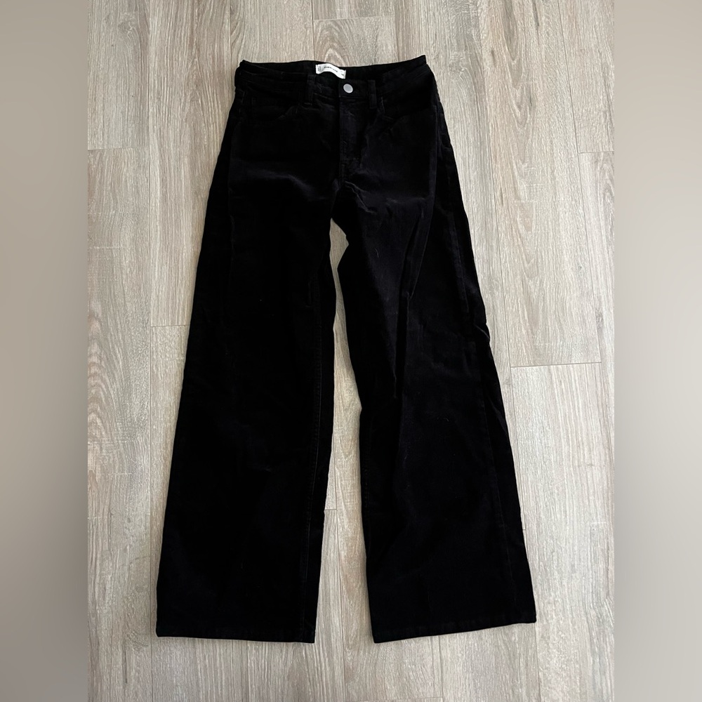 Everlane Women's Mid-Way Corduroy Cotton Pants Black - Size 26 - Picture 5 of 10